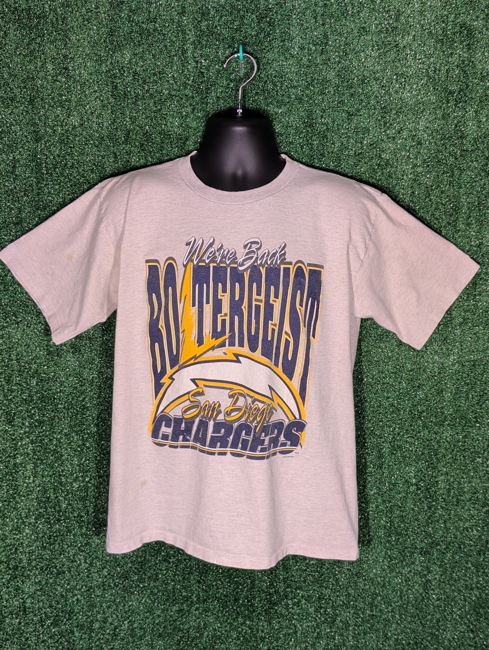 Vintage 1994 San Diego Chargers Single Stitch Shirt Size L Salem Made USA